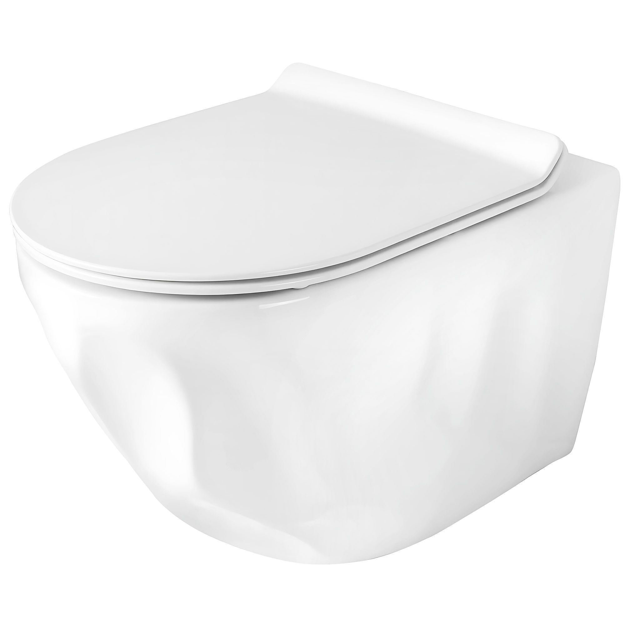 CUVETTE WC SUSPENDUE REA GUSTAVO RIMLESS WHITE - 2