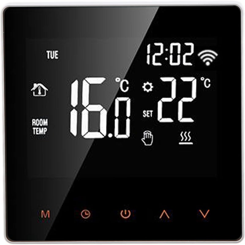 Inteligentny termostat Wi Fi Hz termostat do kotła gazowego C ekran dotykowy LCD kompatybilny z Tuya pomarańczowy przycisk