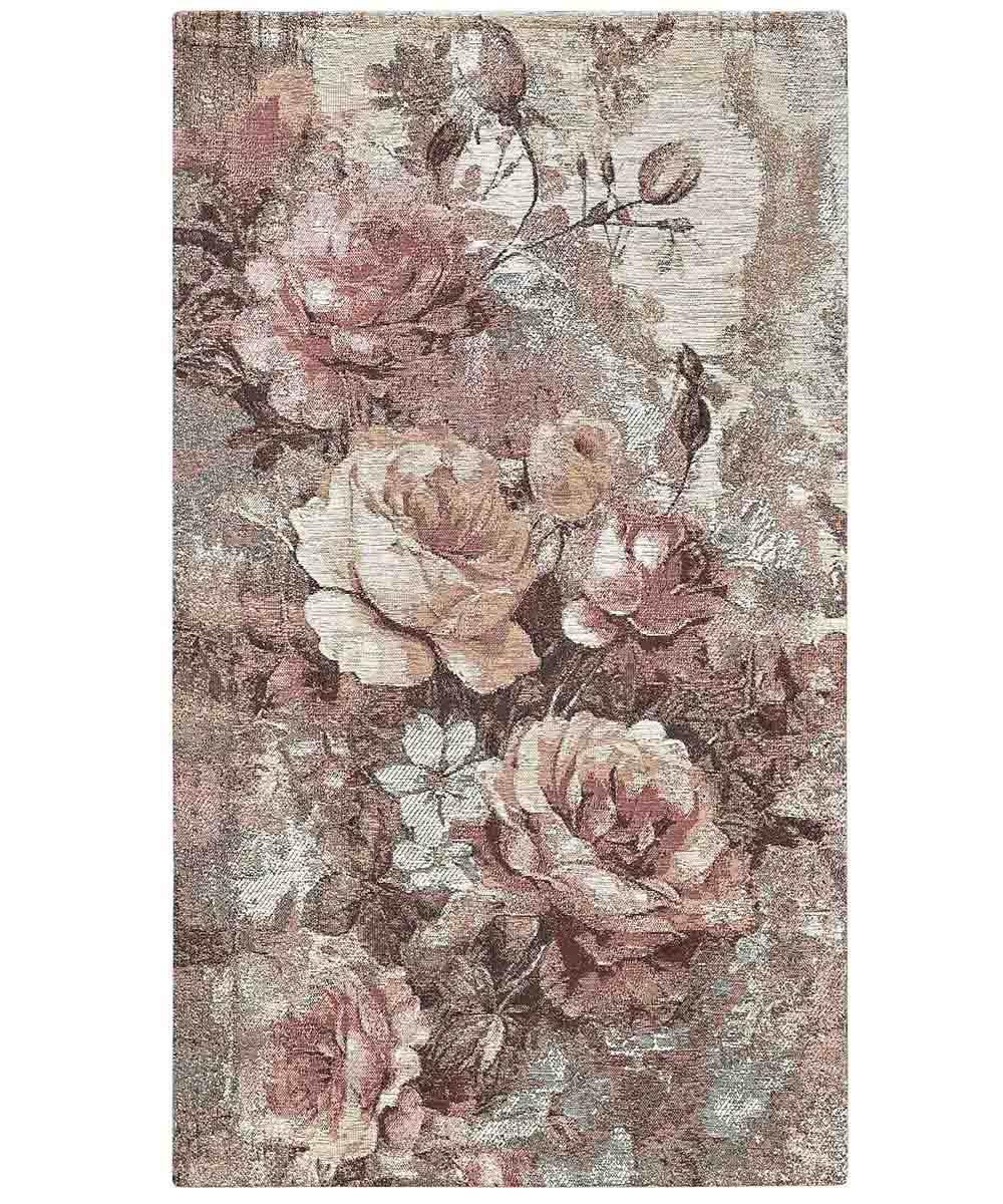 Dywan welurowy antypoślizgowy ROSE 65x220 cm POWDER | GalleriaFarah1970