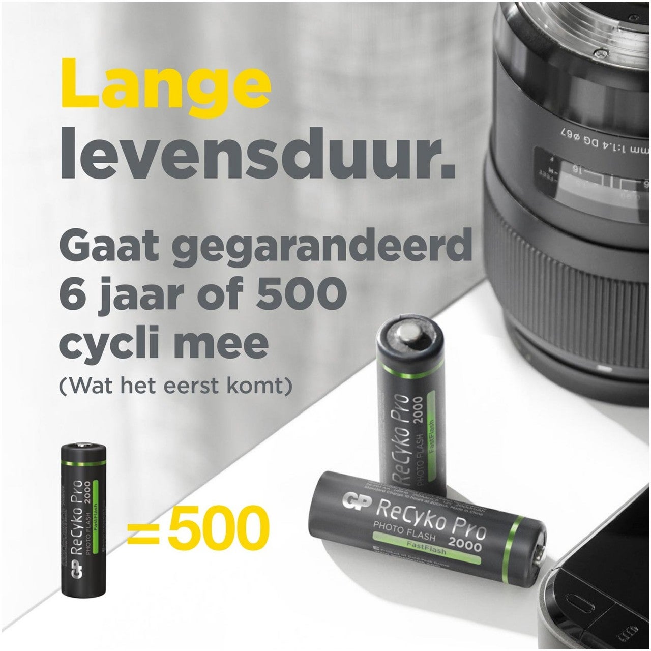 GP Batteries ReCyko Pro Photoflash Batteria ricaricabile AA da 1,2 V, batteria da 4 pezzi - 5