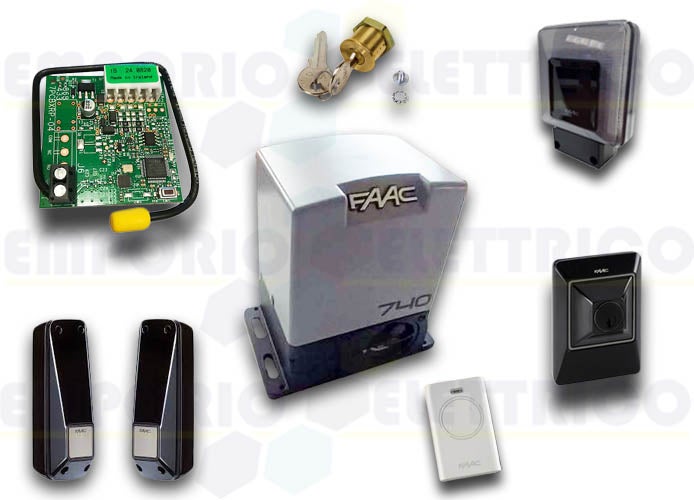 FAAC 740 DELTA 2 KIT 1056303445 Automazione Cancello Anta Scorrevole 500kg 230v - 3