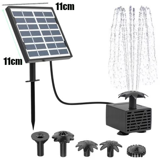 Fontaine solaire extérieure, kit de pompe solaire pour étang, pompe à eau solaire, fontaine solaire pour étang de jardin, étang à oiseaux - 3