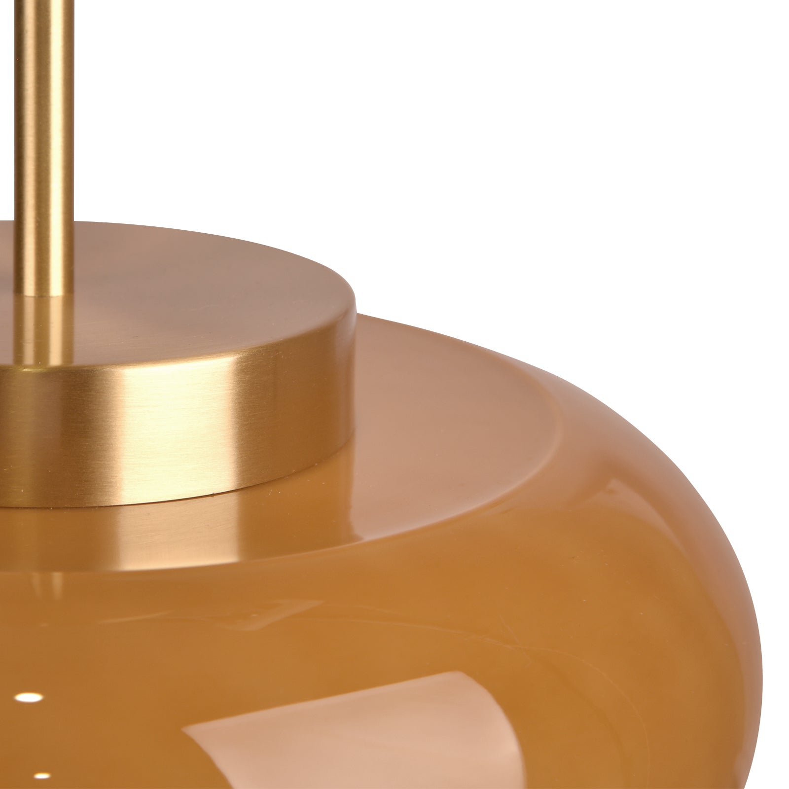 Suspension Luminaire de plafond en verre vintage Luminaire en laiton Lustre unique D28CM x H25CM - 5