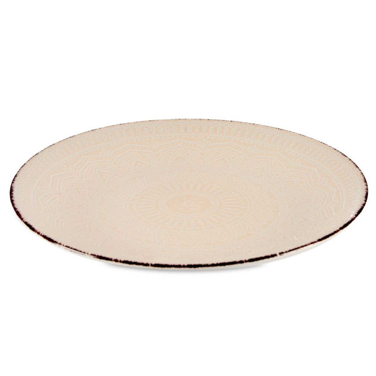 Talerz obiadowy MANDALA VESSIA 27 cm beżowy 1 szt.