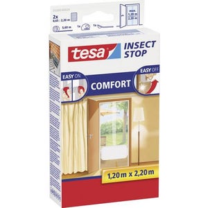 Zanzariera Adesiva Tesa Insect Stop - Set Di 3, Dimensioni 130x150 Cm, Ritagliabile, Lavabile, Per Finestre - Foto 2