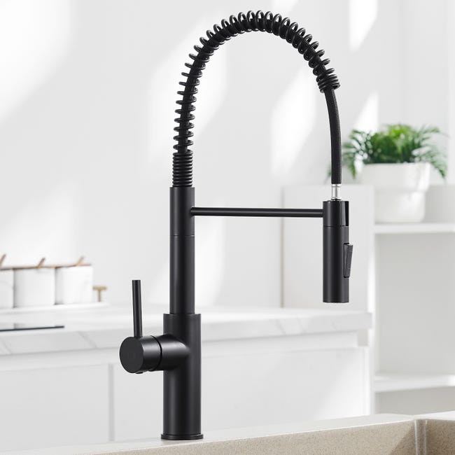 Grifo Cocina Extraible Negro CECIPA Grifo Cocina Negro Extraible