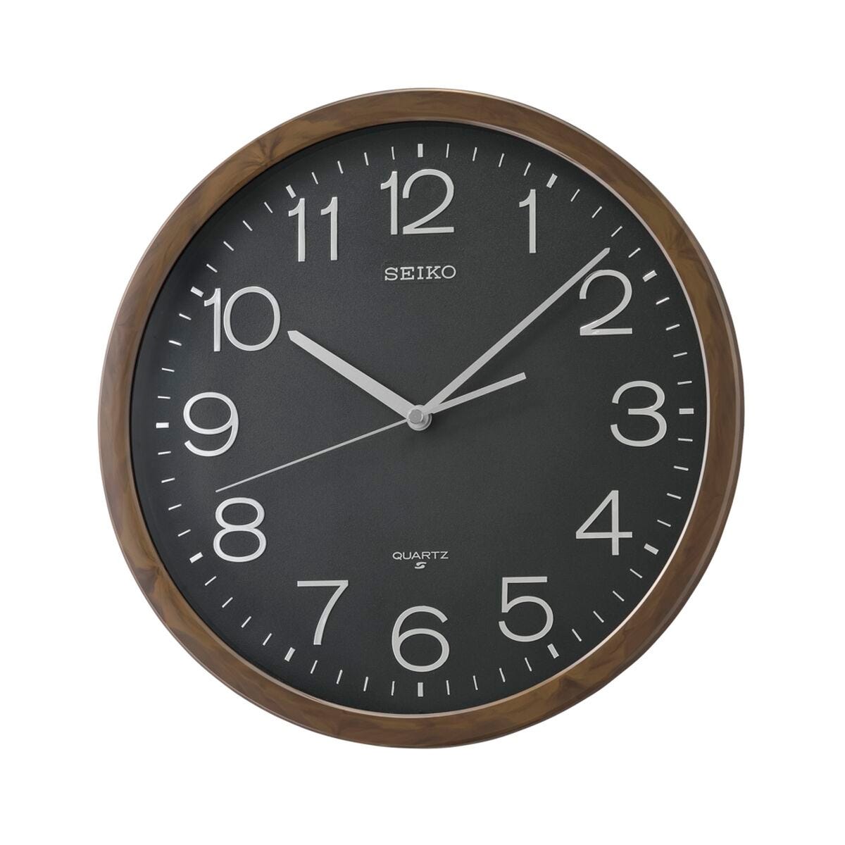 Horloge Murale Ronde SEIKO Métal Argenté QXA787S | L'Horloger De Vern Horloge Murale Ronde SEIKO Métal Argenté QXA787S | L'Horloger De Vern