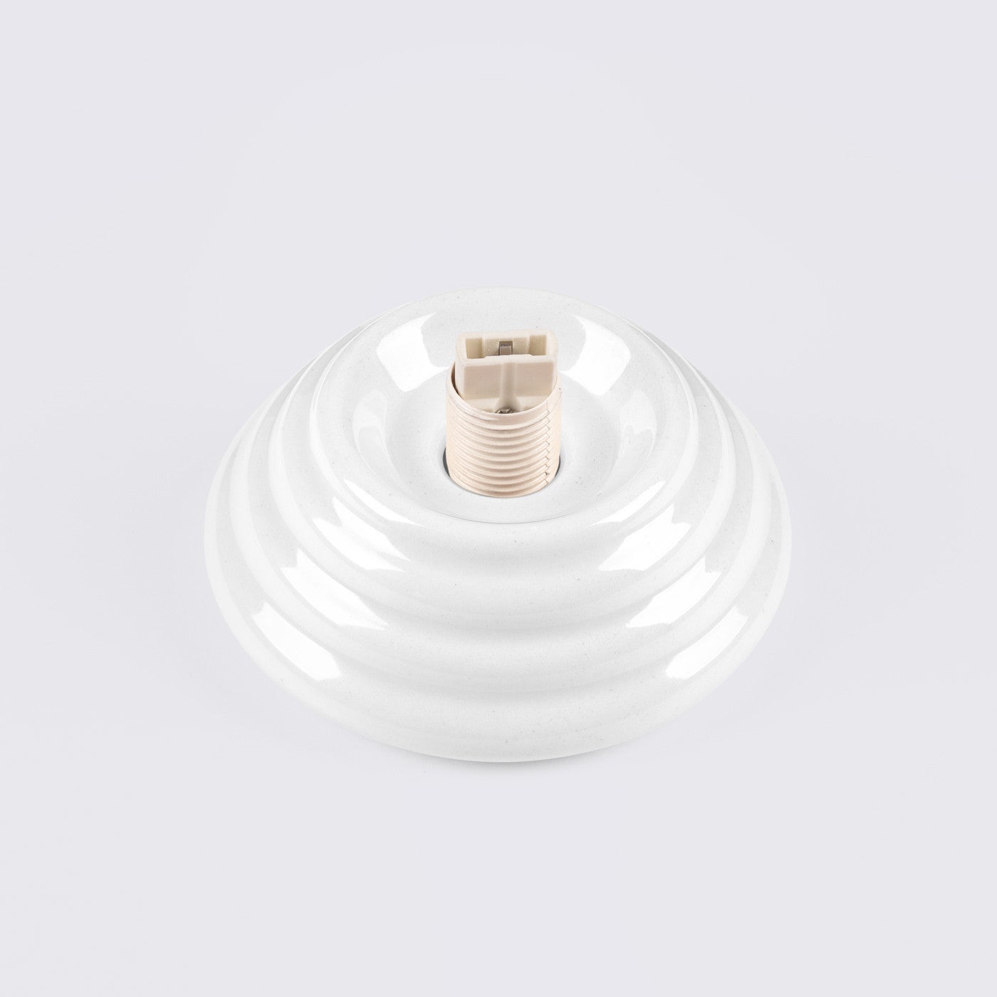 Lampa sufitowa ceramiczna szkliwiona ZORI biała 1xG9x8W ceramika / gips wym:12x12x16cm IP44 Sollux Lighting - 5