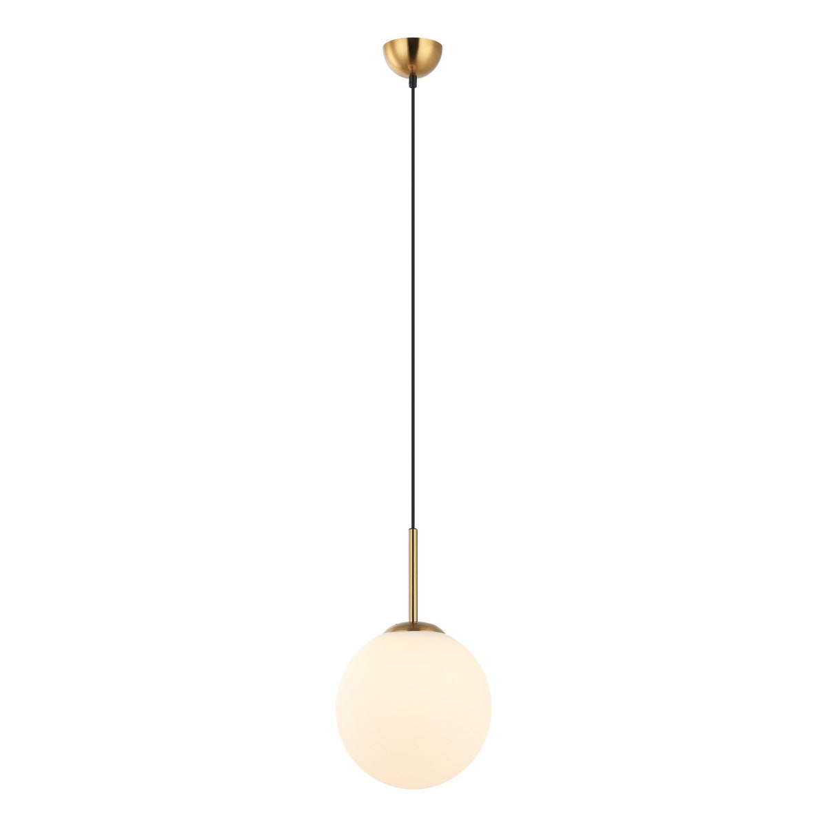 Lampa wisząca brąz antyczny Deore mosiężno-złota 1xE27x40W szkło wym:118x25x25cm IP20 Italux