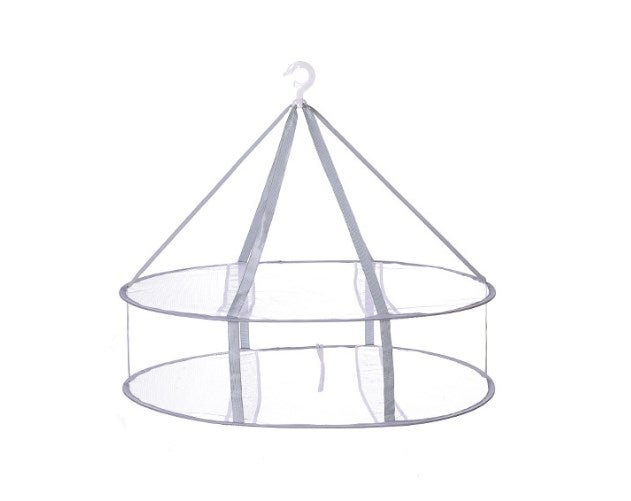 Składana wisząca siatka susząca 2-warstwowa do delikatnych ubrań i skarpet – wielofunkcyjny organizer do prania i szybkiego suszenia