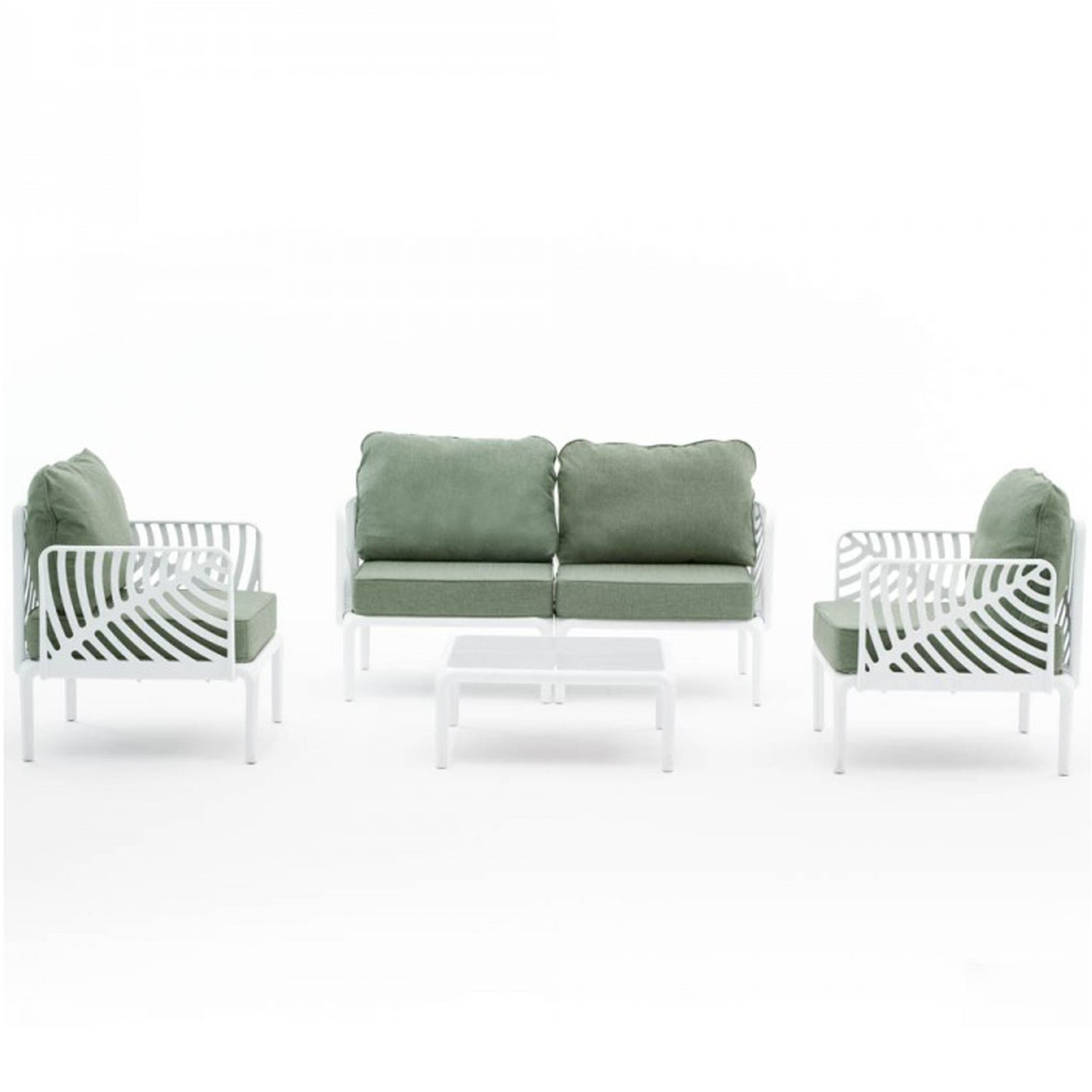 Set Di 4 Cuscini Per Sedie Da Giardino Klara - Morbidi Con Lacci, 49x47 Cm, Interni/Esterni