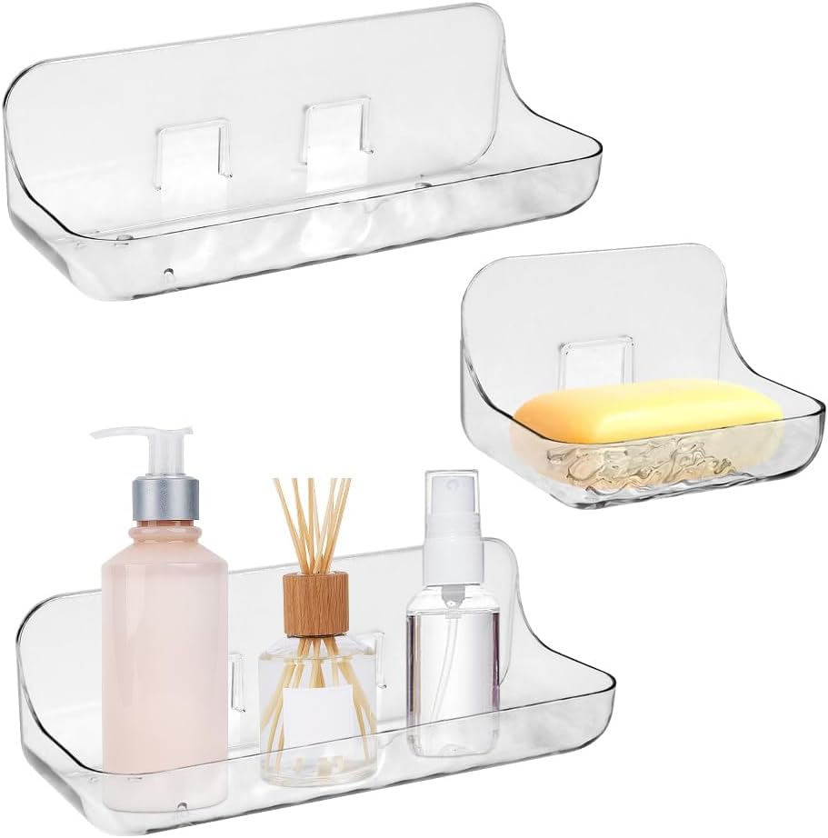 Cityjoy Étagère De Salle De Bain En Acrylique Transparent, étagère De