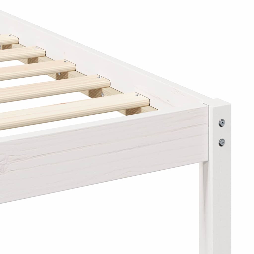 Cadre de lit avec tables de chevet, blanc, pour la chambre, 180 × 210 cm - 8