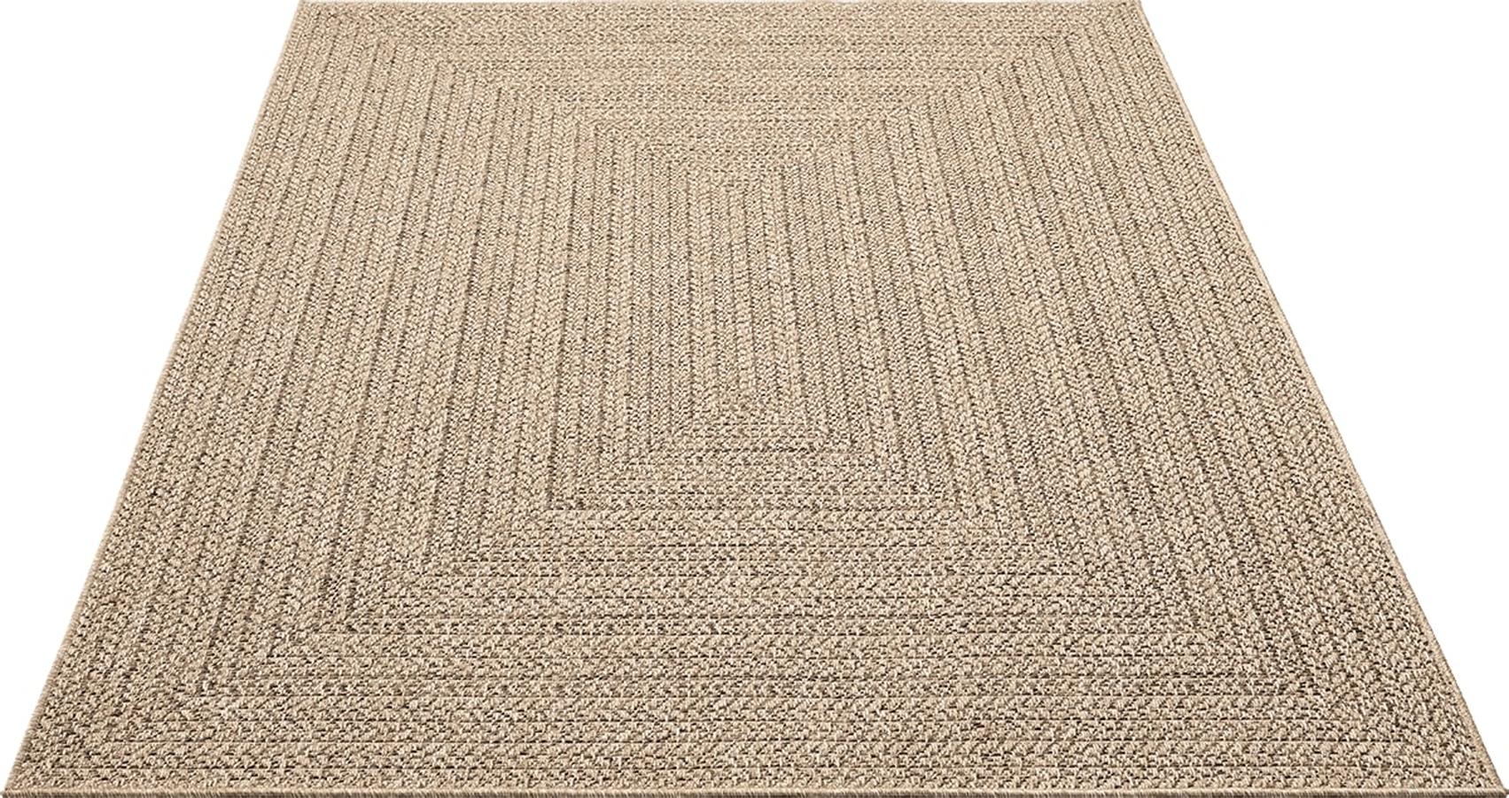 Tapis Kansas jute extérieur terrasse moderne, Nature, 240x340 cm - 2