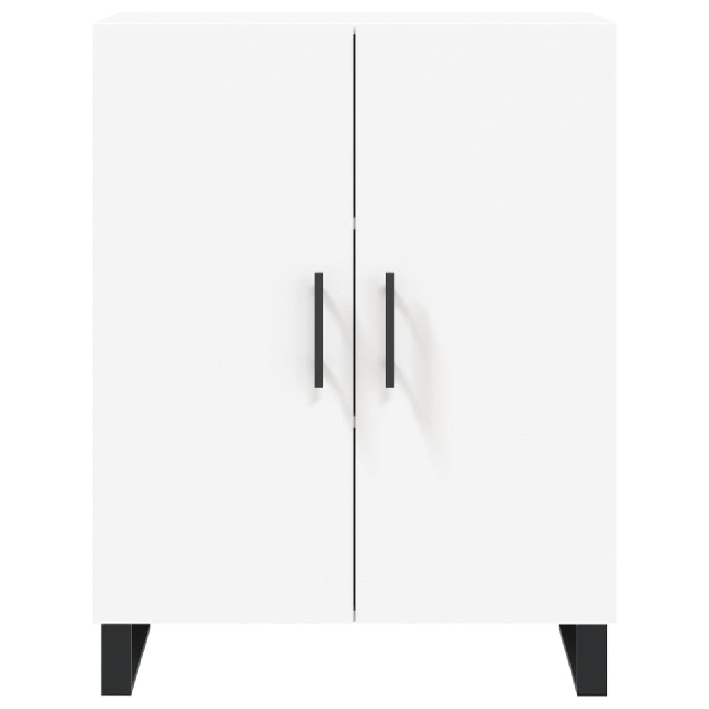 Buffet haut Blanc 69,5x34x180 cm Bois d'ingénierie - 8