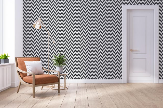 Papier peint chevron au meilleur prix | Leroy Merlin