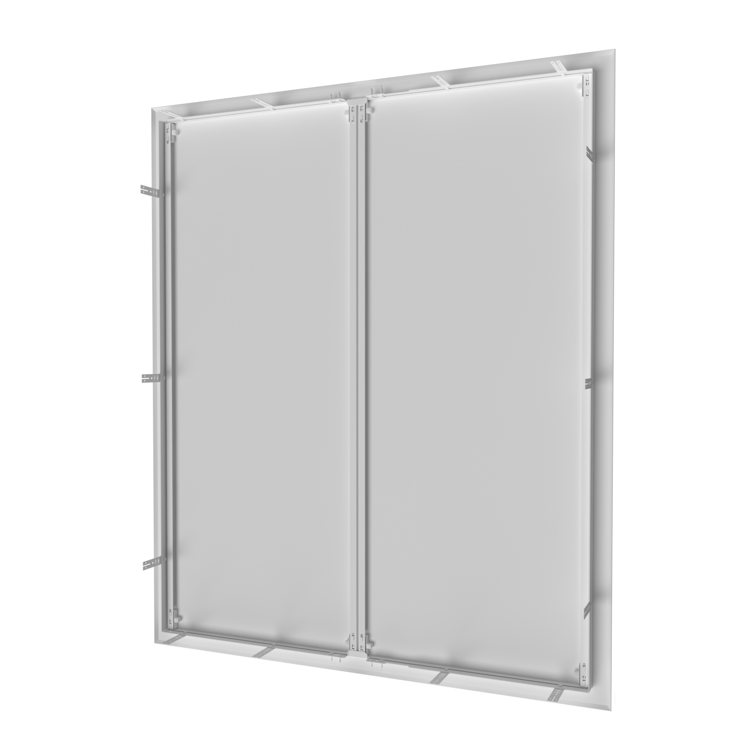 Trappes de visite grand format en acier blanc - Dimensions de passage : 800 x 1000 mm - ATOLE - 8