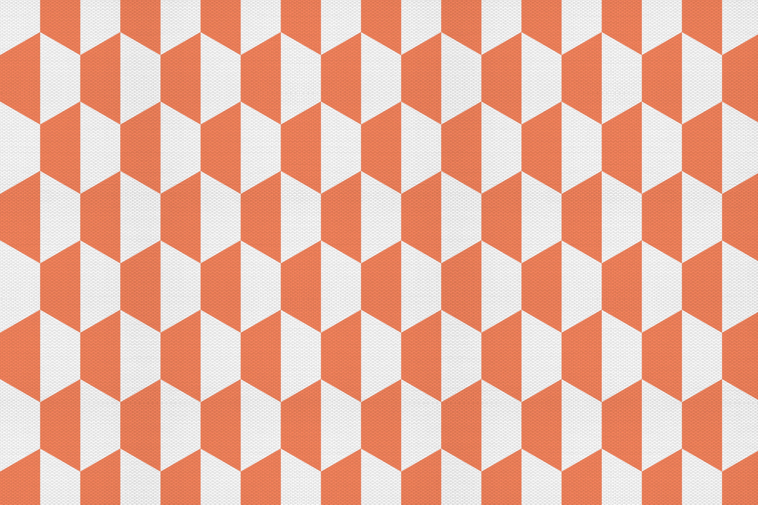 Dywan z PVC do wnętrz i na zewnątrz Hexa Terracotta 140x200 cm - Winyl drukowany, antypoślizgowy, zmywalny, odporny — na taras i do domu.
