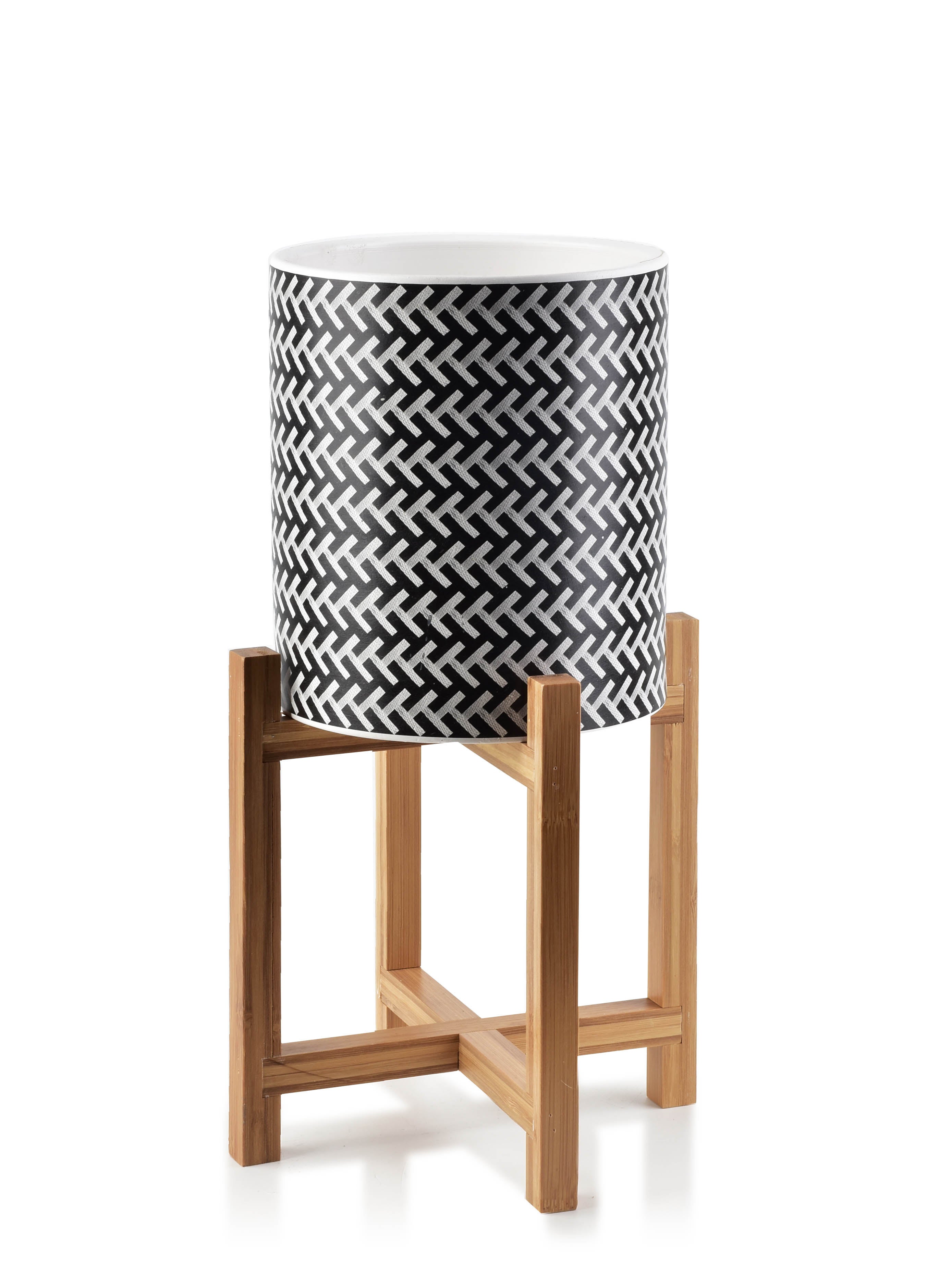 Doniczka ceramiczna MONDEX AVA 18x18x20 cm czarna 1 szt