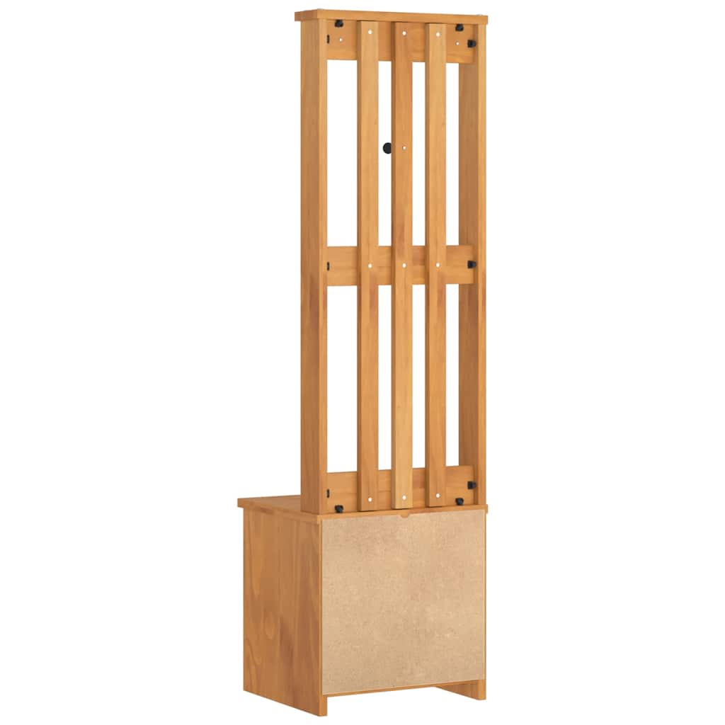 Árvore de Hall SANDENS 45x40x159,5 cm Madeira Maciça de Pinho vidaXL - 7