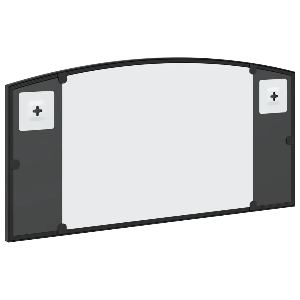 Maison Exclusive - Miroir mural noir 60x30 cm arche fer - 5