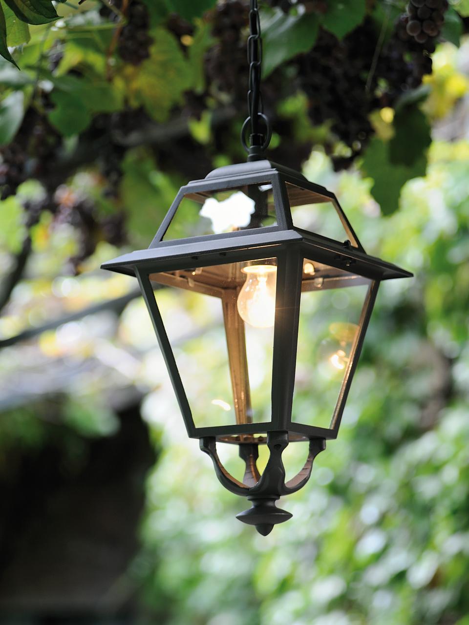 Lampada terra classica sovil illuminazione elegance 858 e27 led alluminio lanterna - 2