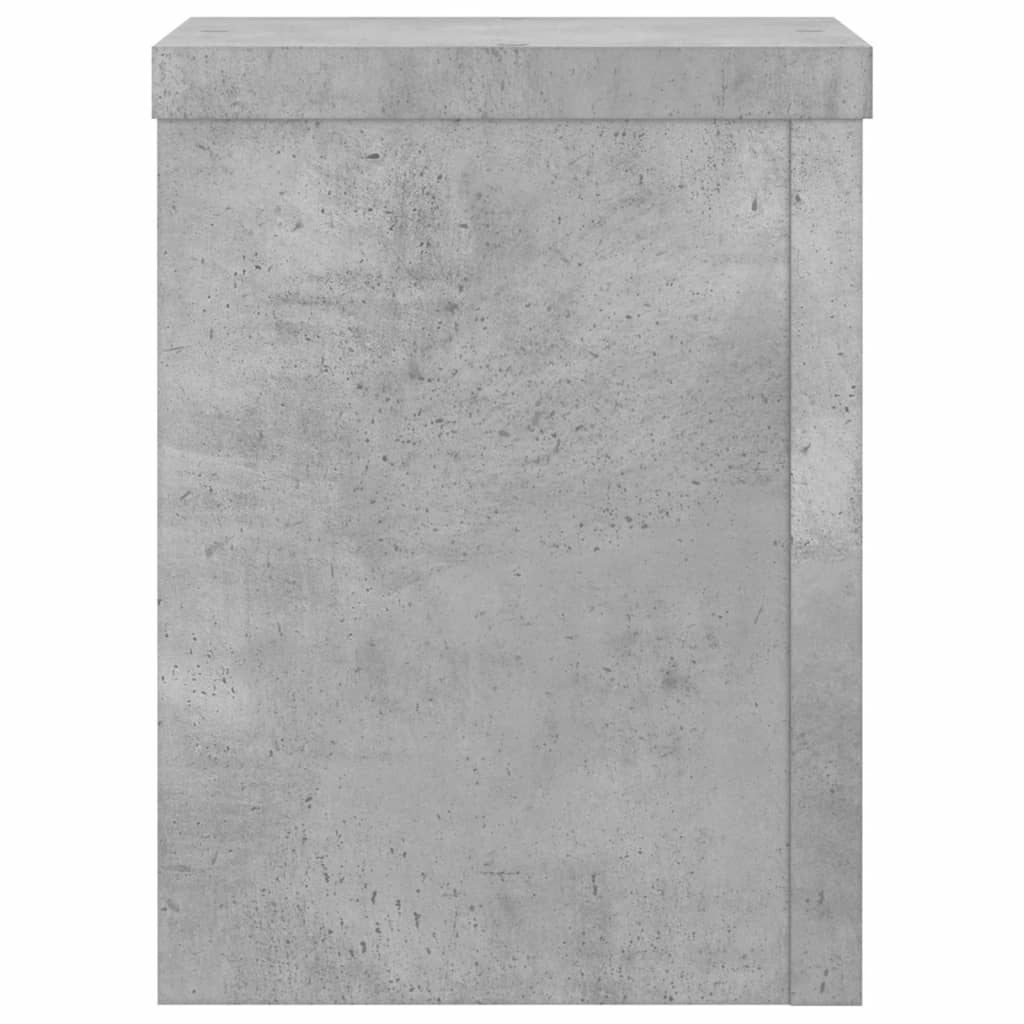 Supports pour plantes, 2 pièces, gris béton, 15 x 15 x 20 cm - 4