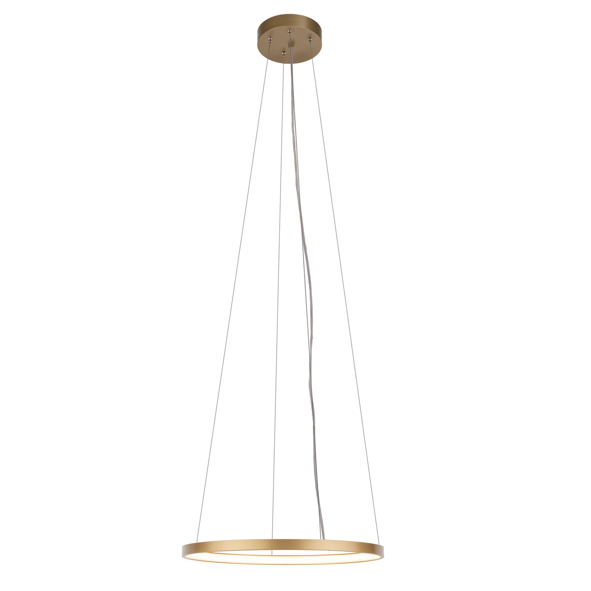 Lampa wisząca AGARI LED 35W Neutralna biel 4682lm złoty mat wym: 150 x 57 x 57 cm Shilo