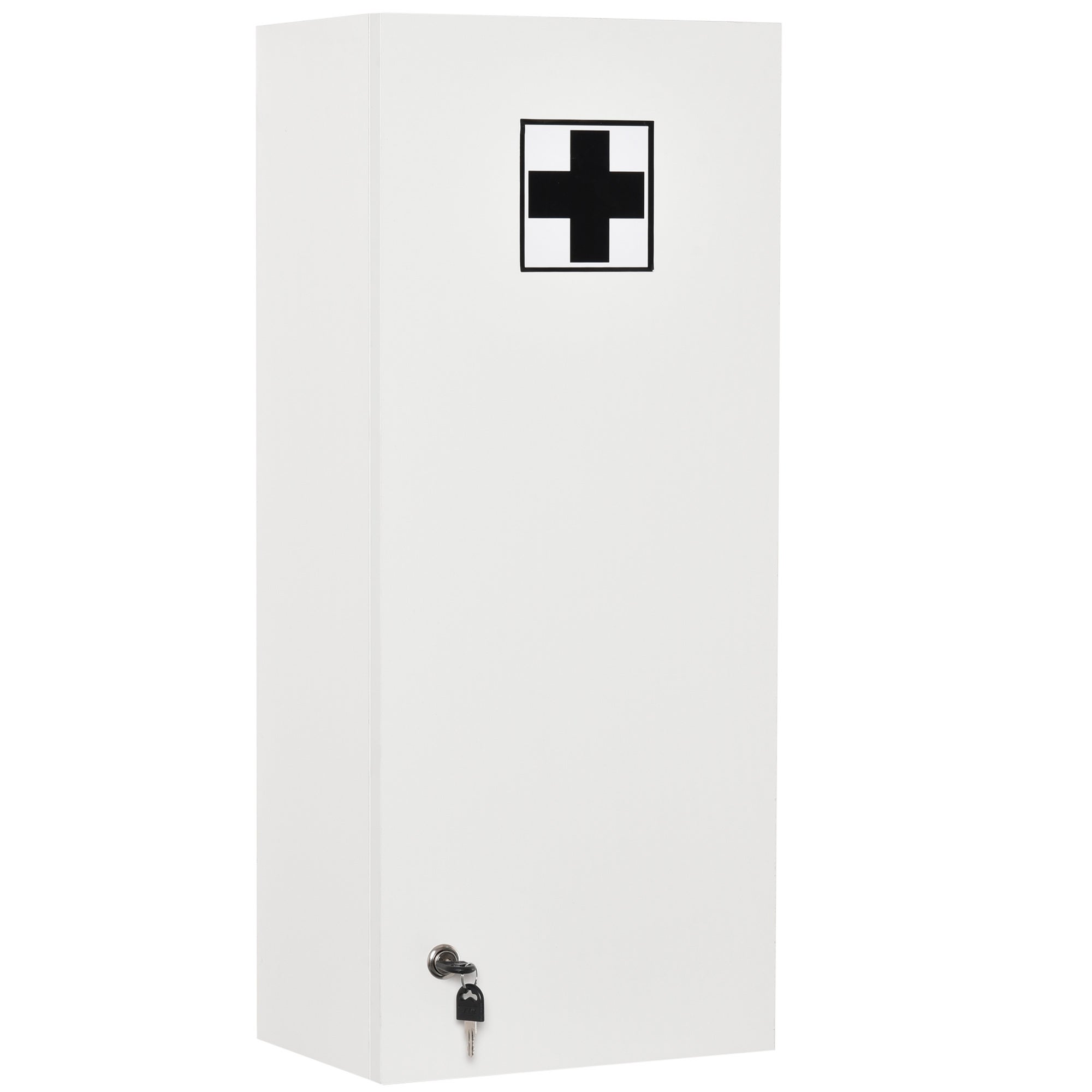 Botiquín de pared, con cerradura, ajustable para colocar en cruz, ideal para el hogar y la oficina.