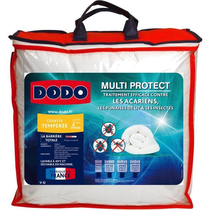 Couette Synthétique Blanc MULTI PROTECT DODO - L220 x larg240 cm - 5