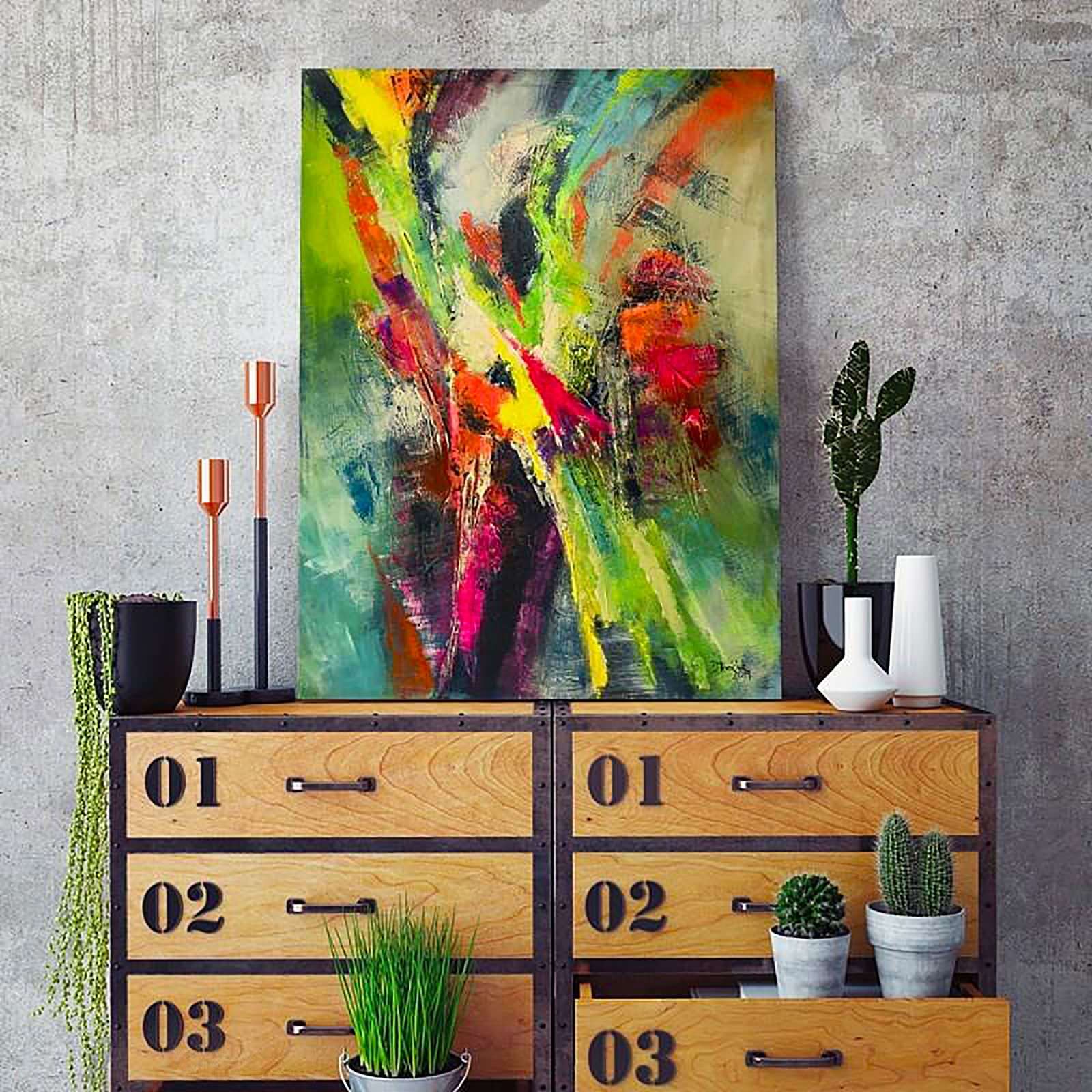 Tableau 73 abstraction - 30 x 40 cm - 3