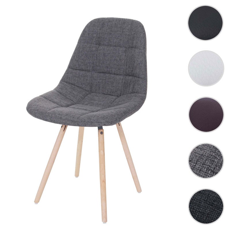 Krzesło do jadalni HWC-A60 II, krzesło kuchenne, retro 50s design ~ imitacja skóry brązowy