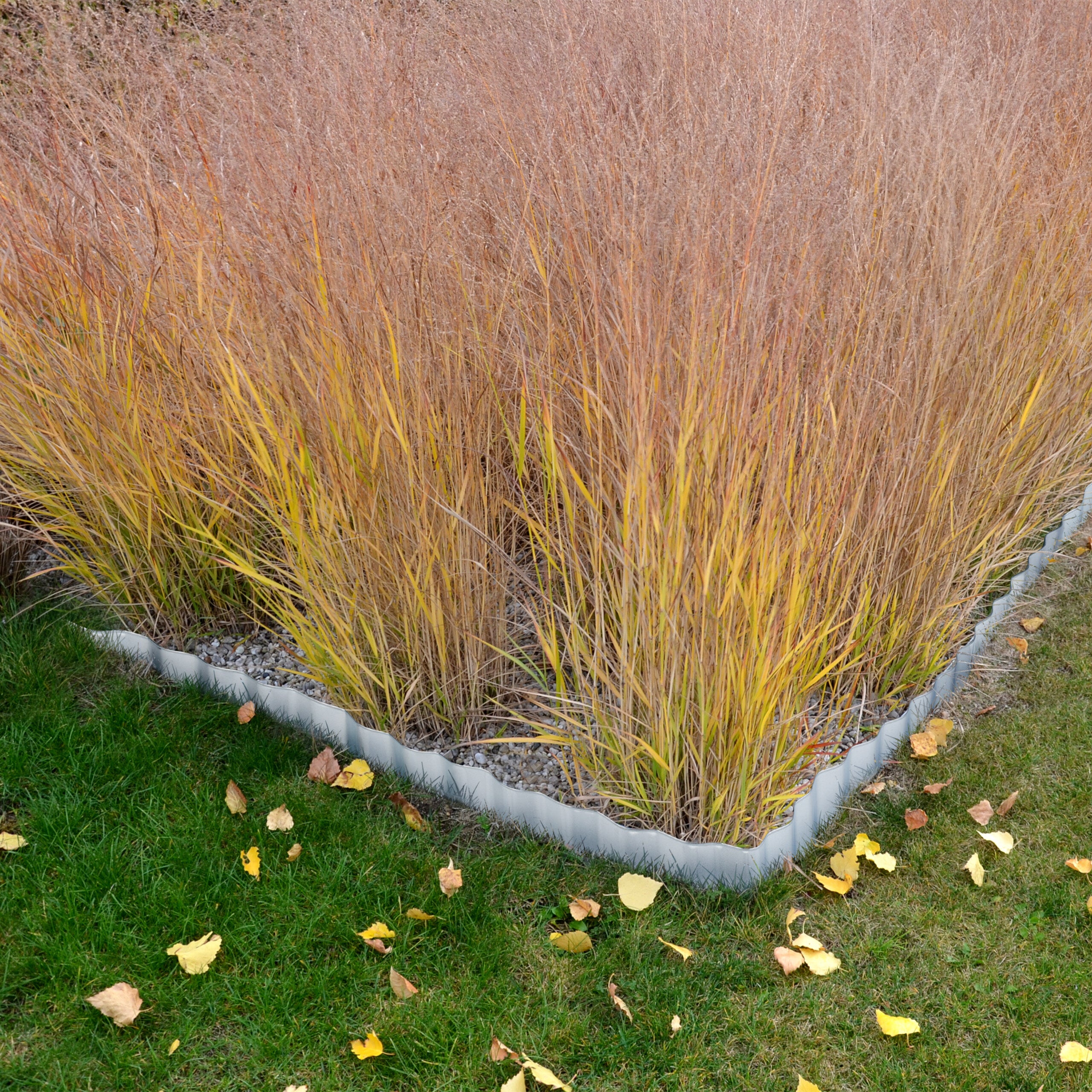 Recinto Prato e Aiuole, Bordo, Sponda per Giardino Antiradice HL 16 cm x 15 m, in Ferro Zincato, Argentato, Relaxdays - 5