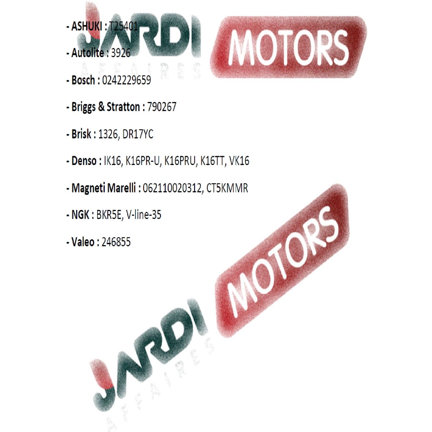 Bougie Champion XC92YC pour moteur thermique - 2