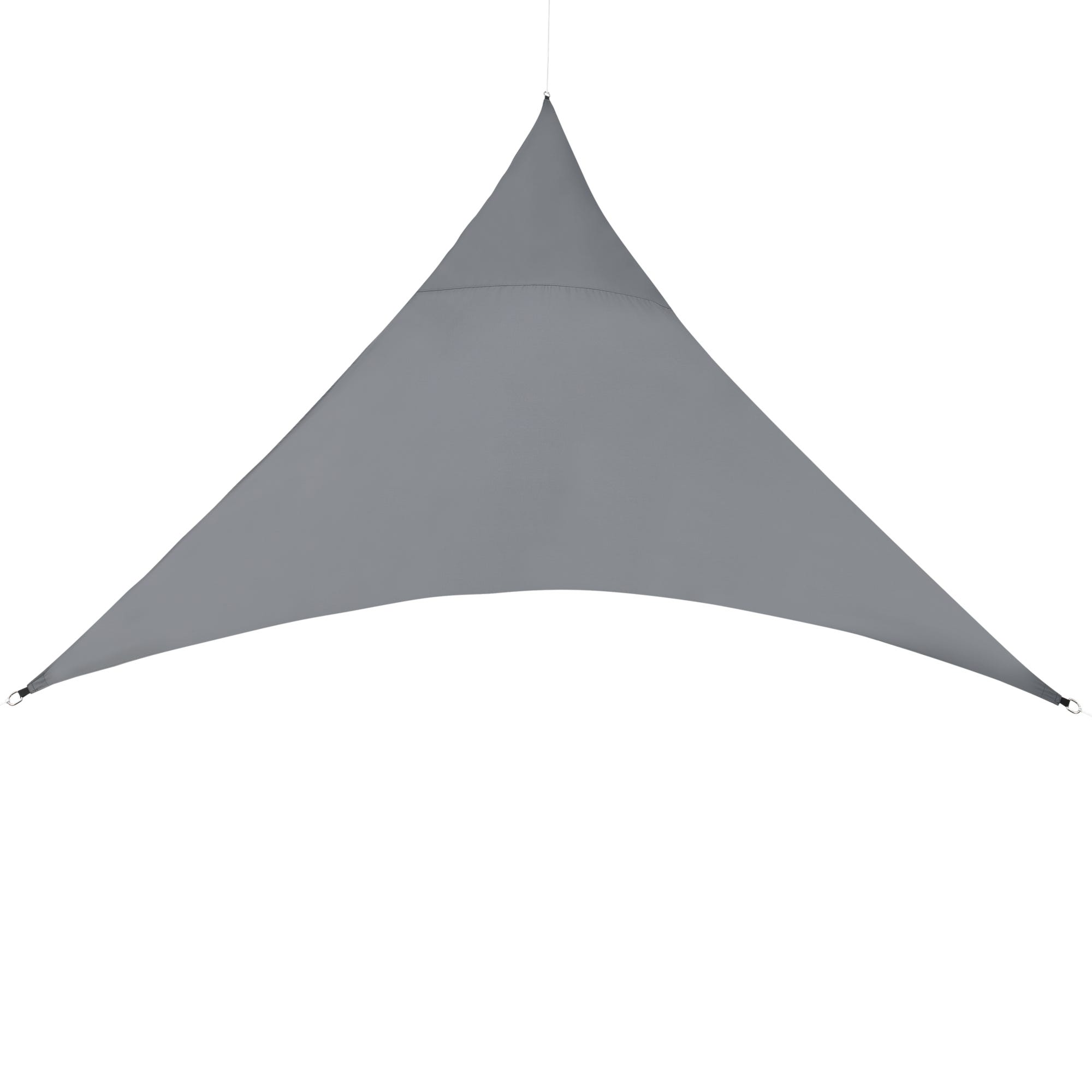 Voile D'Ombrage Triangulaire 3m Polyester Ocre – Protection Solaire Élégante Jardin Terrasse, Anti-UV