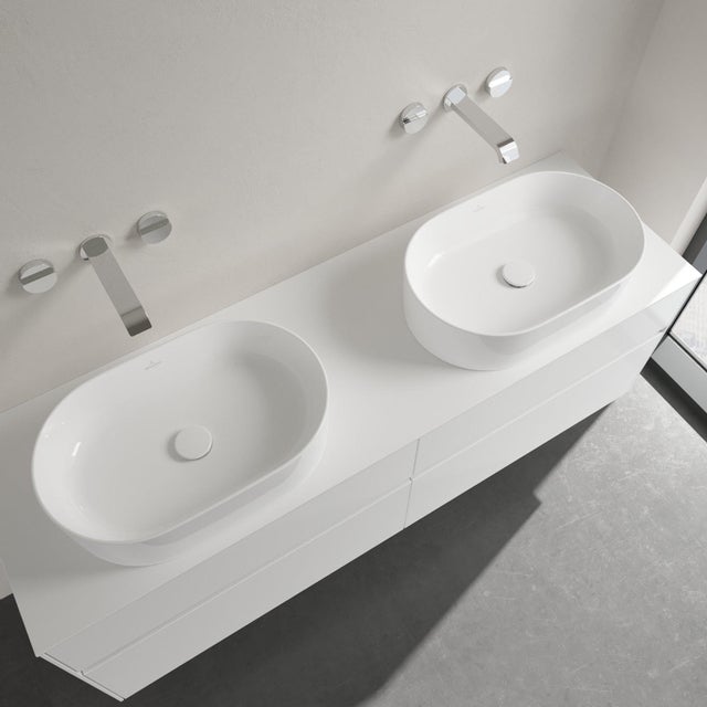 Vasque a poser ovale VILLEROY ET BOCH Collaro Blanc - 5