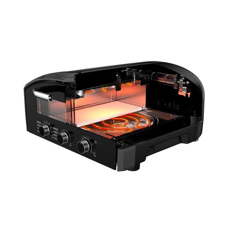 Four à pizza électrique BelDeko DONATO – 450°C, 2140W, cuisson 90 sec, 8 modes + manuel, pierre réfractaire - 3