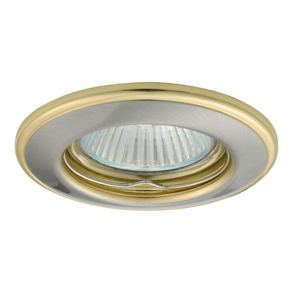 Oprawa sufitowa wpuszczana Horn złoto-srebrna 1xGX5.3x50W okrągła IP20 wym: 8 x 8 cm metal Kanlux