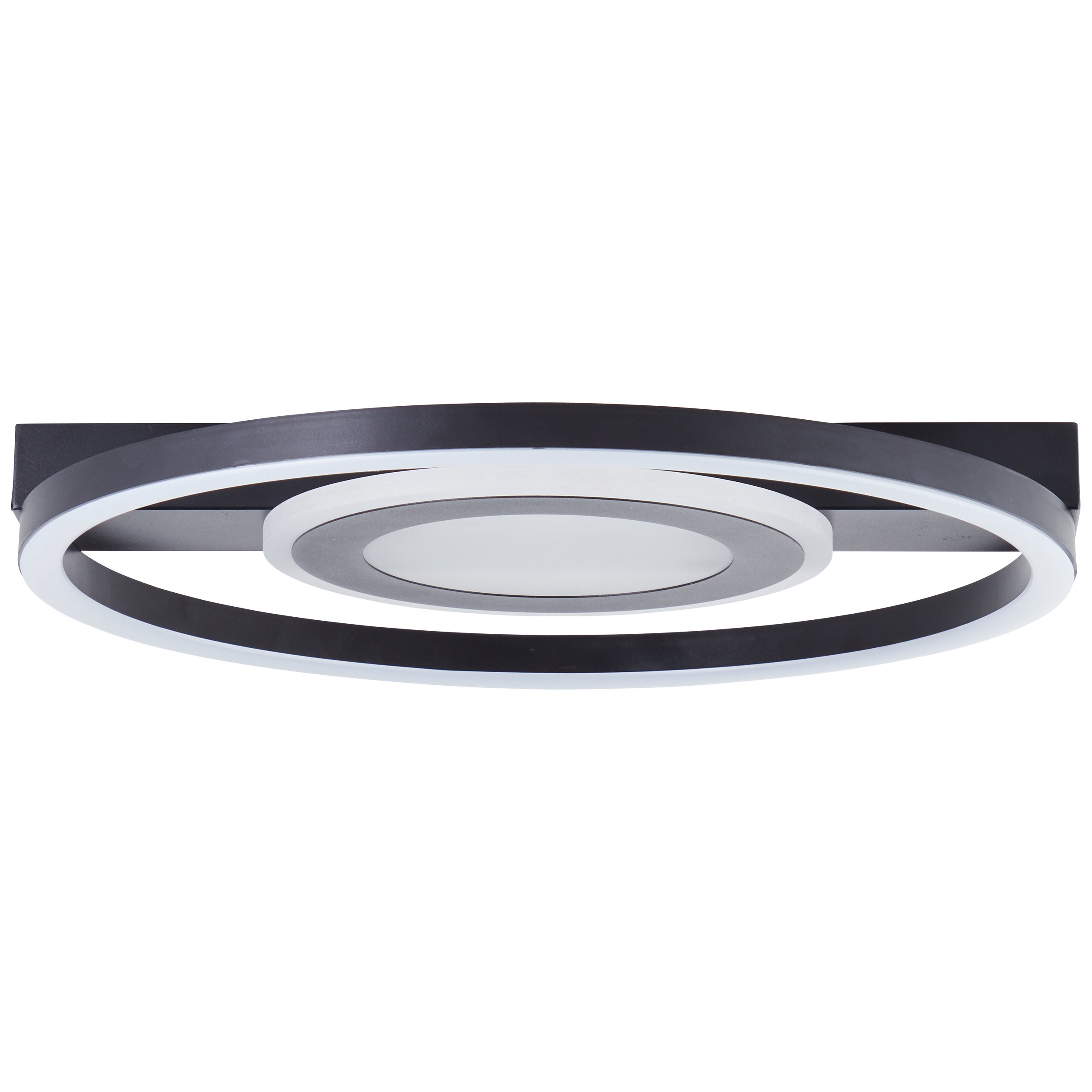 BRE-Light Lampa sufitowa LED Maureen 37x37cm czarna Metal, tworzywo sztuczne Zintegrowana dioda LED 22 W (strumień świetlny: 2900 lm, barwa światła: 3 - 2