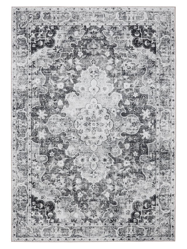 BENUTA - Tappeto lavabile George antracite 80x150 cm