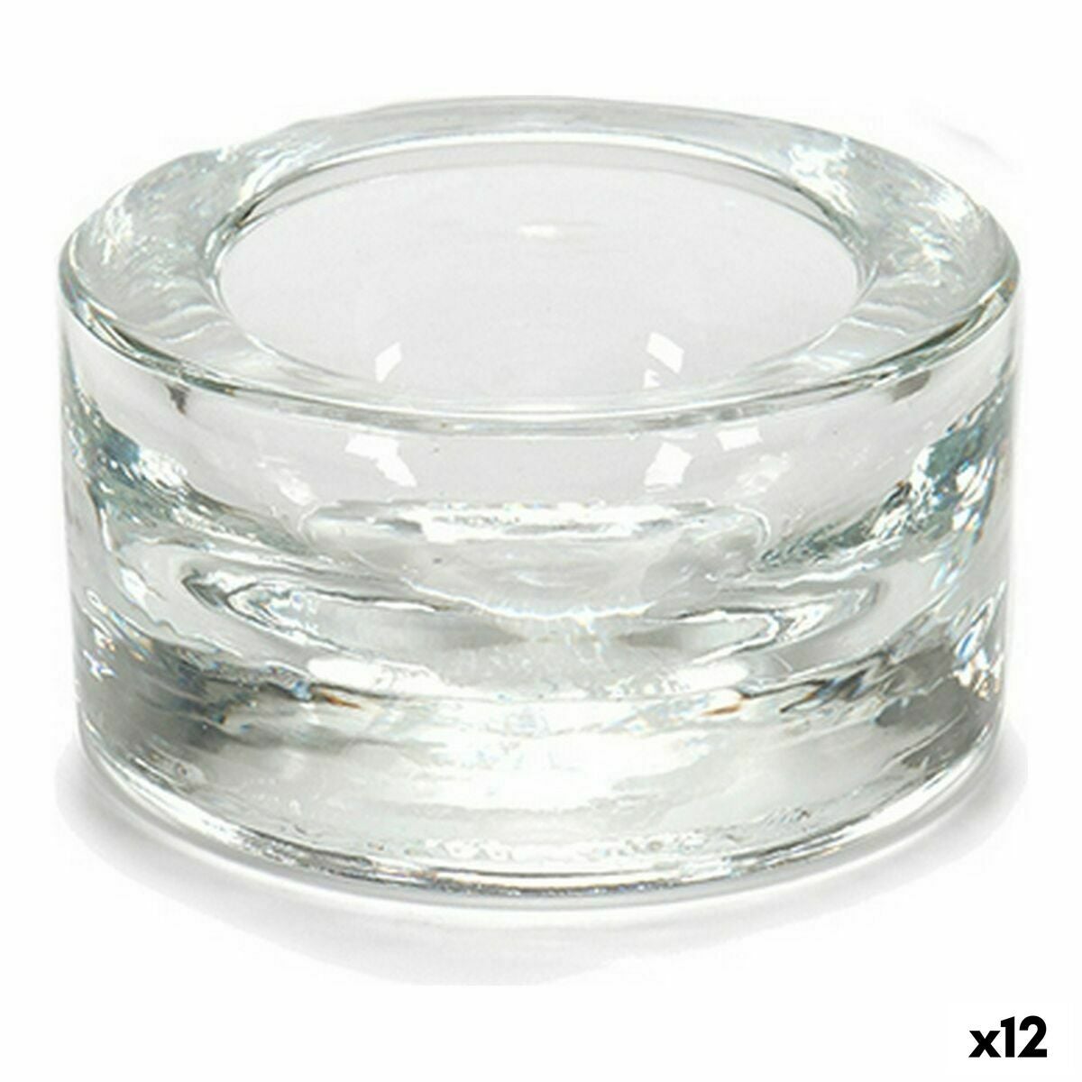 Portavelas Transparente Vidrio 7 x 3,5 x 7 cm (12 Unidades) | Leroy Merlin