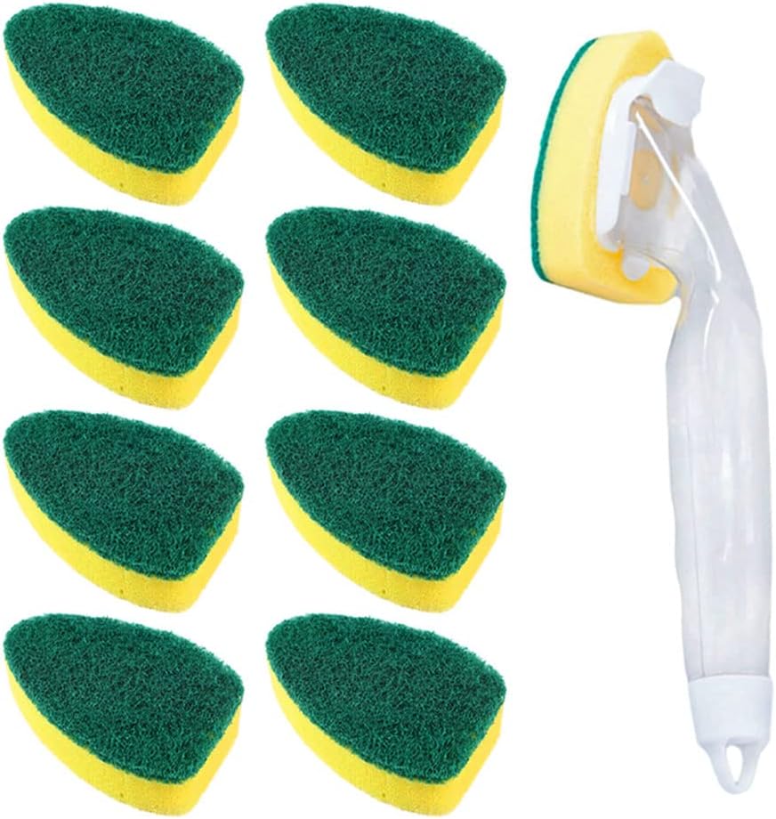 Lot de 10 Éponges Microfibres Lavables et Réutilisables - Éponge