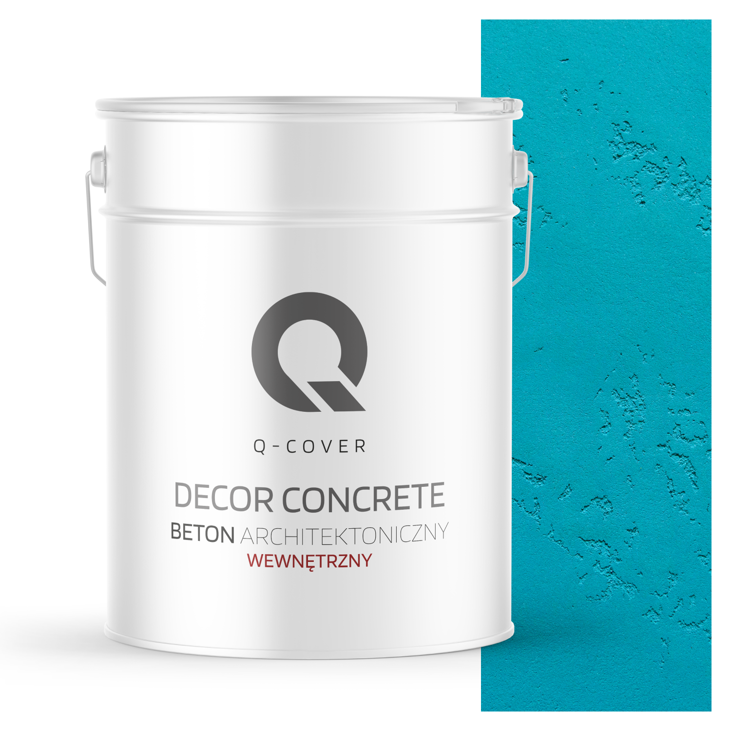 Beton Architektoniczny Wewnętrzny Q-Cover Turkusowy Ciemny H1321 15KG
