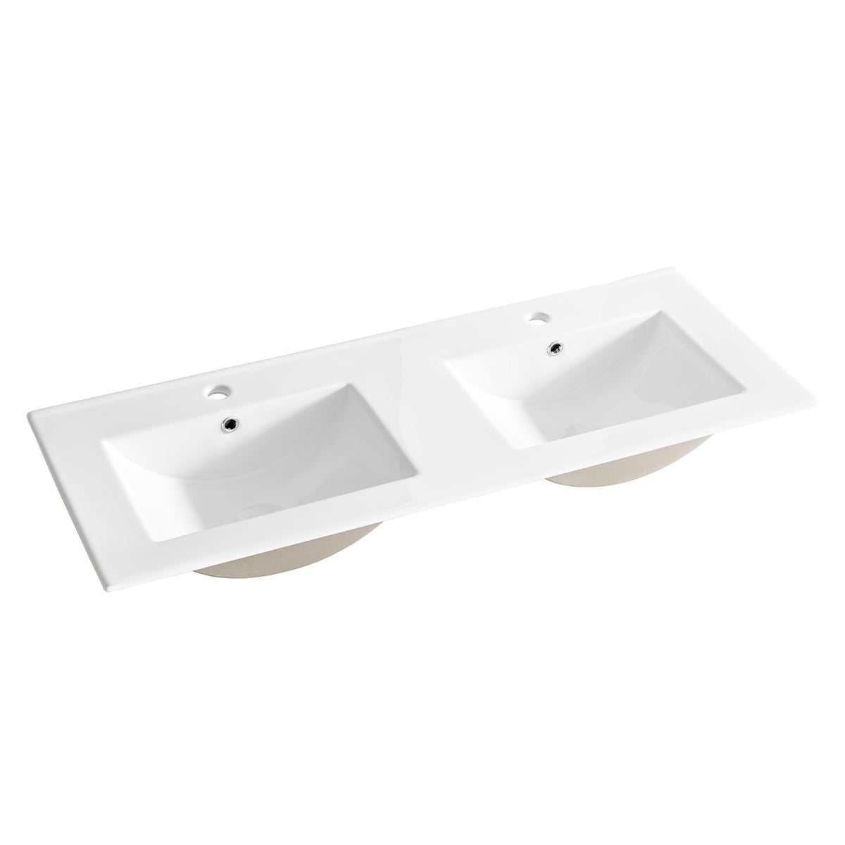 Meuble double vasque encastrée 120cm Azel Cachemire - 6