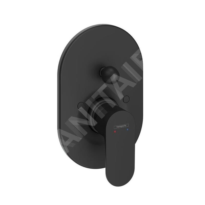 Ensemble Accessoire Baignoire Hansgrohe WallStoris 27966670 – Noir Mat, 3 Pièces Murales