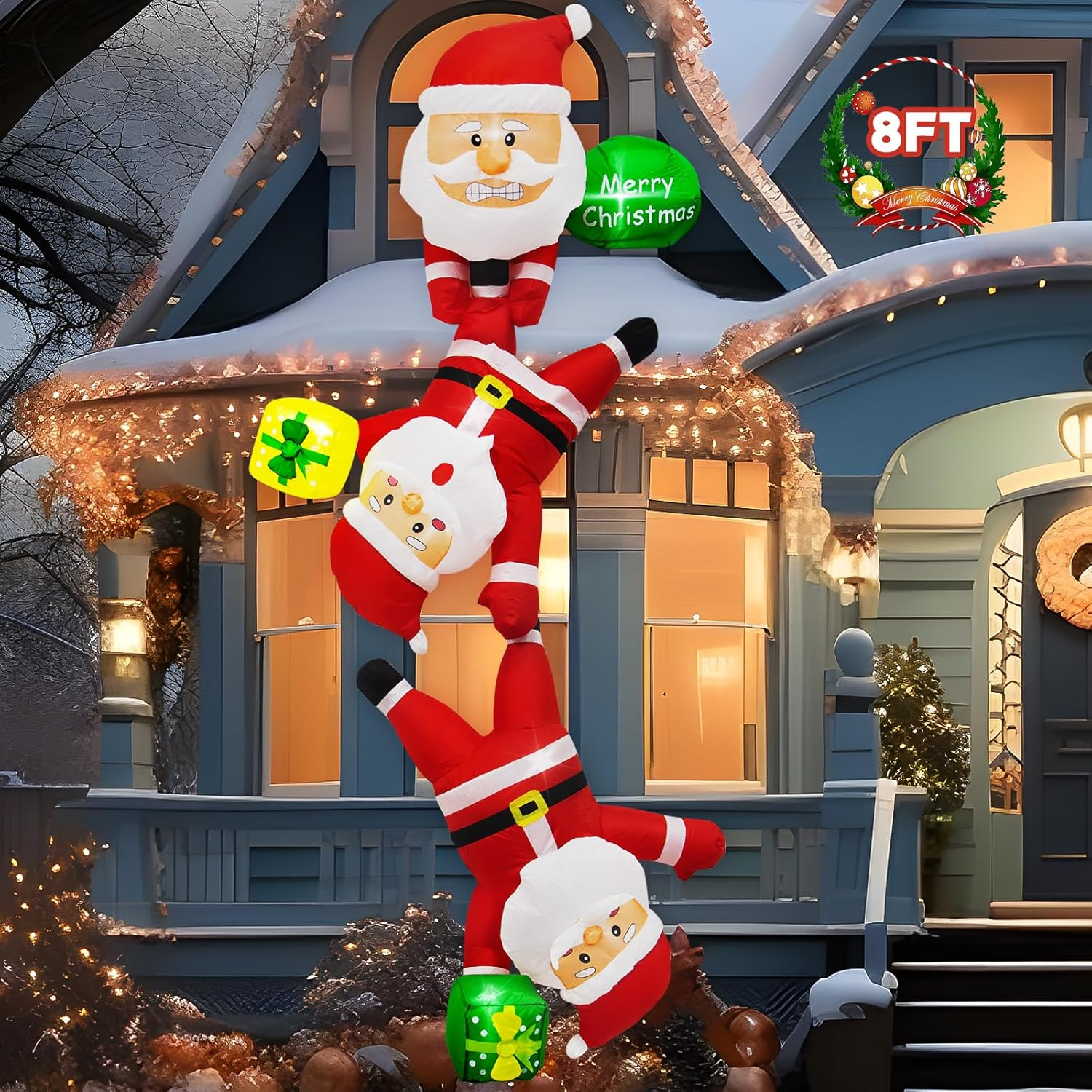 Décorations gonflables; Thème des Fêtes - père Noël