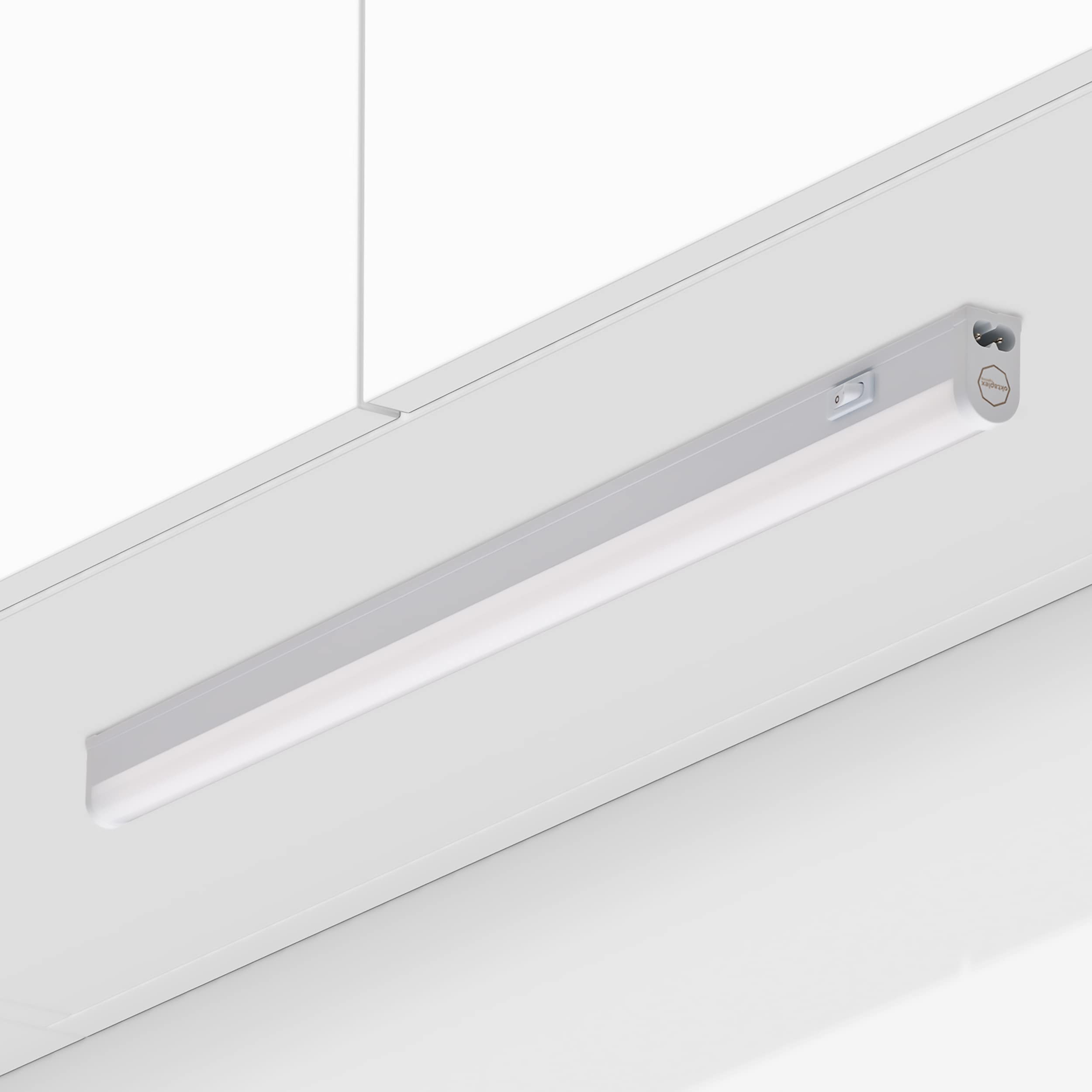 Réglette LED 9W Sous Meuble Cuisine - Blanc Chaud 3000K - Raccordable Jusqu'à 12 Modules