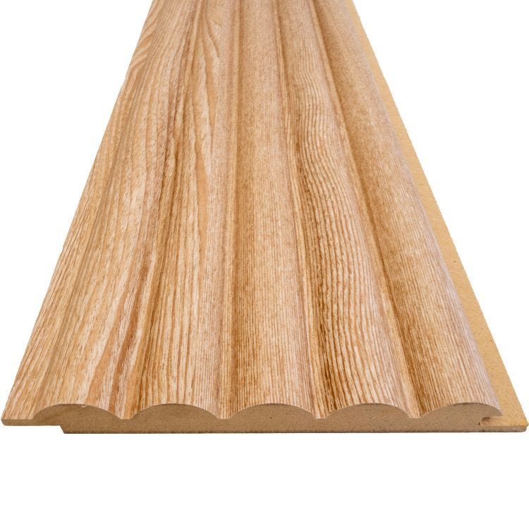 Revêtement mural en MDF, couleur chêne LB6500, 240x16,5x1,8 cm (1,98 m2 ...