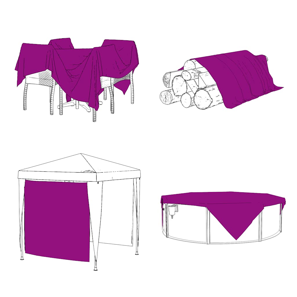 Lona protetora transparente com ilhós em PVC 4x10 m - COMFORTXL - 5