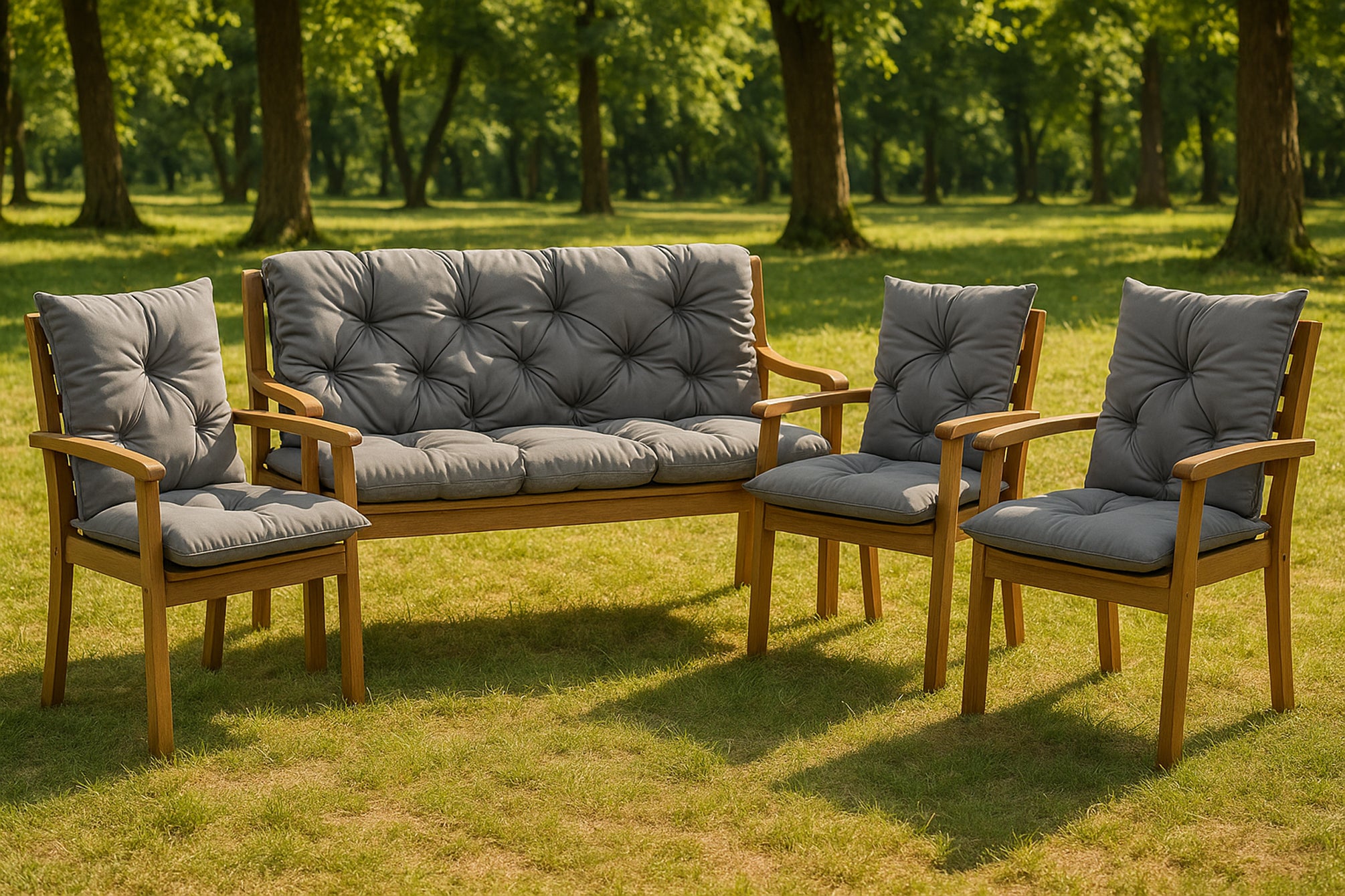 Coussin pour banc de jardin 150x50x40cm, coussin de jardin Gris, coussin de banc de jardin, coussin de balançoire, coussin de banc extérieur - 6